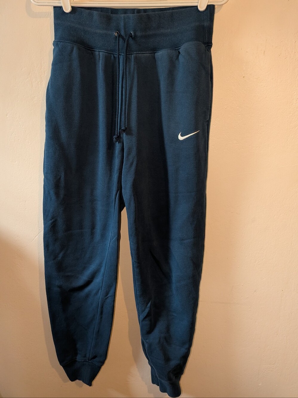 Nike Women's Blue Swoosh Fleece Joggers Size S